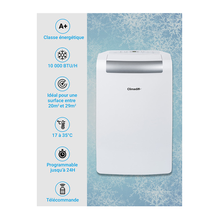 Aire acondicionado portátil CLIMADIFF CLIMA10K1