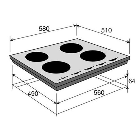 Placa de inducción BRANDT BPI6315B