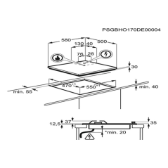 Placa mixta FAURE FGM64300B