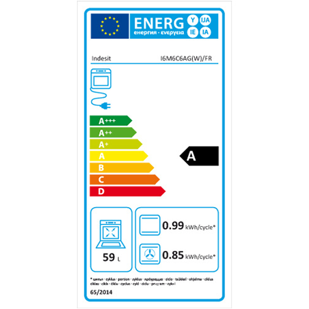 Cuisinière mixte INDESIT I6M6CAG(X)/FR INOX