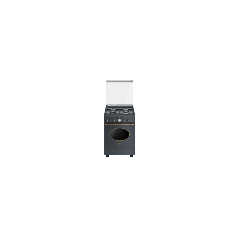 Cocina a gas SMEG COLONIAL 60CM ANTRACITA - CO68GMA8 Cocina a gas SMEG COLONIAL 60CM ANTRACITA - CO68GMA8