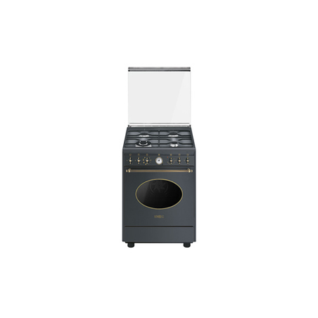 Gaziniere SMEG COLONIALE 60CM GAZ ANTHRACITE - CO68GMA8