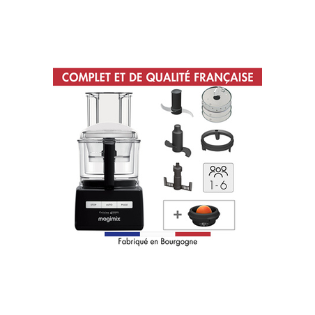 Robot de cocina multifunción MAGIMIX 85424F CS 4200 XL NEGRO + EXPRIMIDOR DE CÍTRICOS