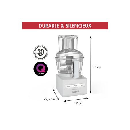 Robot multifunción MAGIMIX 18370F CS 3200 XL ROBOT DE COCINA Blanco