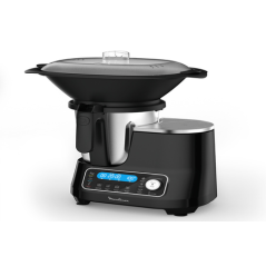 ROBOT DE COCINA + COCINA A VAPOR Moulinex CLICKCHEF HF456810 NEGRO