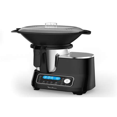 ROBOT DE COCINA + COCINA A VAPOR Moulinex CLICKCHEF HF456810 NEGRO