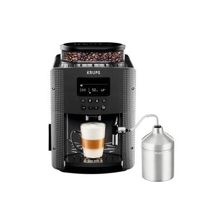 Expresso avec broyeur KRUPS YY4539FD ESSENTIAL GRISE AVEC MOUSSEUR