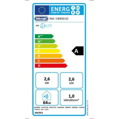 DELONGHI CLIM MOBILE 10700BTU 39M² PAC AN98 ECO
