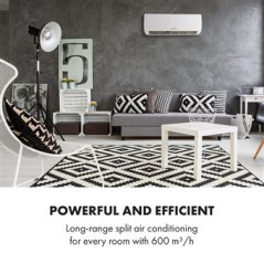 Klarstein Windwalker Smart Climatiseur réversible 12000 BTU - 600 m³/h - classe A++