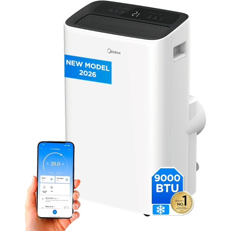 MIDEA Climatiseur Mobile Silencieux 9000 BTU