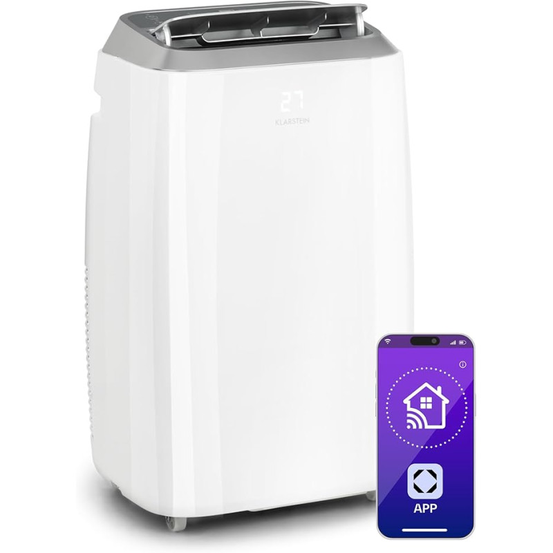Klarstein Climatiseur Mobile Silencieux, 4 en 1 Klarstein Climatiseur Mobile Silencieux, 4 en 1