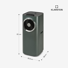 Klarstein Kraftwerk Smart Climatiseur Mobile - 12,000 BTU, 35-59 m², WiFi & App Control, Silencieux 50 dB