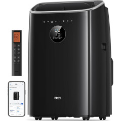 DREO climatiseur mobile 7500 BTU 3-en-1 refroidissement/ventilation/déshumidification, silencieux pour chambre ou bureau