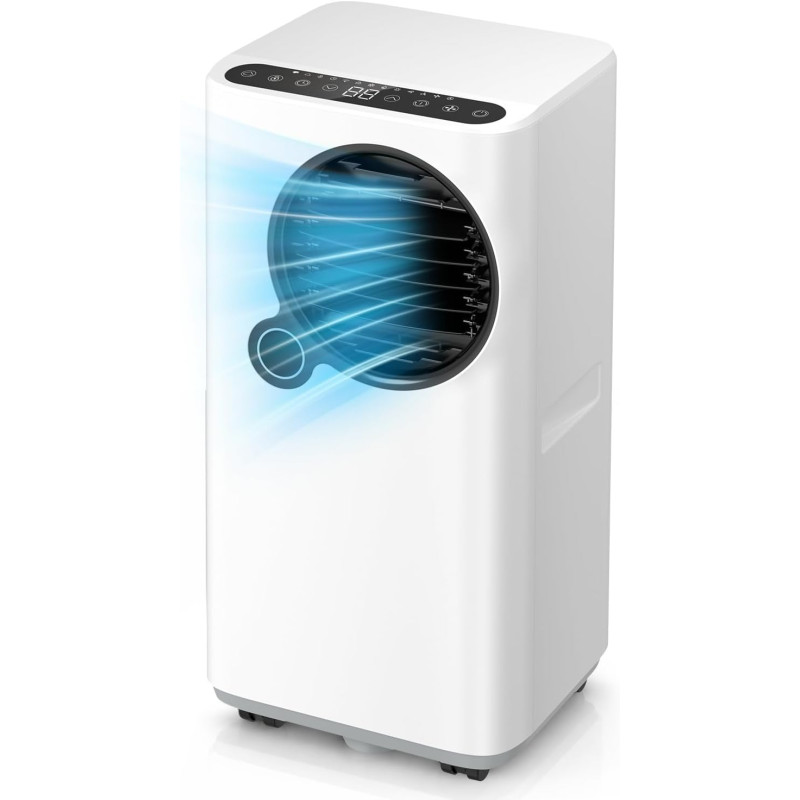 Climatiseur portable 16 000 BTU 6 en 1 avec application WiFi pour grandes pièces jusqu'à 750 m², mode veille silencieux Climatiseur portable 16 000 BTU 6 en 1 avec application WiFi pour grandes pièces jusqu'à 750 m², mode veille silencieux
