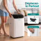 SereneLife Climatiseur Portable 12 000 BTU – Clim Mobile 4 en 1 Silencieuse avec WiFi, Rafraîchisseur d’Air SereneLife Climatiseur Portable 12 000 BTU – Clim Mobile 4 en 1 Silencieuse avec WiFi, Rafraîchisseur d’Air