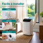 SereneLife Climatiseur Portable 12 000 BTU – Clim Mobile 4 en 1 Silencieuse avec WiFi, Rafraîchisseur d’Air SereneLife Climatiseur Portable 12 000 BTU – Clim Mobile 4 en 1 Silencieuse avec WiFi, Rafraîchisseur d’Air