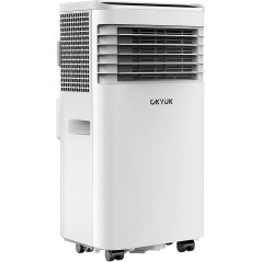 OKYUK Climatiseur mobile 7000 BTU avec tuyau d'évacuation | Climatiseur mobile 4 en 1 | Fonctionnement silencieux