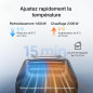 Climatiseur portable EcoFlow WAVE 3, refroidissement 6100 BTU, chauffage 6800 BTU, charge rapide 1000W