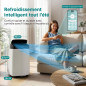 SereneLife Climatiseur Mobile 9000 BTU WiFi – Climatiseur Portable sans Unité Extérieure, Mode Nuit