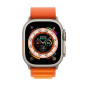 Apple Watch Ultra + Cellular, boîtier Titane 49mm avec Boucle Alpine Orange Taille M