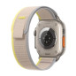 Apple Watch Ultra + Cellular, boîtier Titane 49mm avec Boucle Trail Jaune / Beige Taille S/M Apple Watch Ultra + Cellular, boîtier Titane 49mm avec Boucle Trail Jaune / Beige Taille S/M