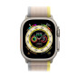 Apple Watch Ultra + Cellular, boîtier Titane 49mm avec Boucle Trail Jaune / Beige Taille S/M Apple Watch Ultra + Cellular, boîtier Titane 49mm avec Boucle Trail Jaune / Beige Taille S/M