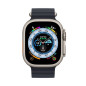 Apple Watch Ultra + Cellular, caja de titanio de 49 mm con correa oceánica de medianoche Apple Watch Ultra + Cellular, caja de titanio de 49 mm con correa oceánica de medianoche