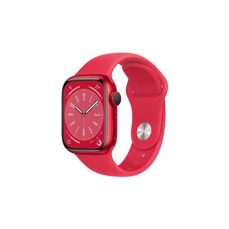 Apple Reloj Serie 8 GPS, Aluminio (PRODUCT)ROJO Caja de 45mm con correa (PRODUCT)RED