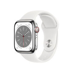 Apple Watch Series 8 GPS + Cellular, 41mm Aluminum Starlight Case con pulsera de luz estelar