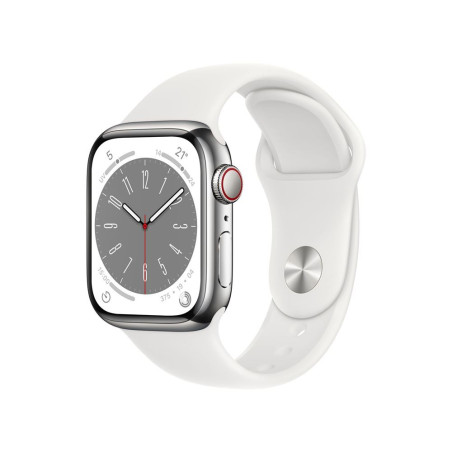 Apple Watch Series 8 GPS + Cellular, 41mm Aluminum Starlight Case con pulsera de luz estelar