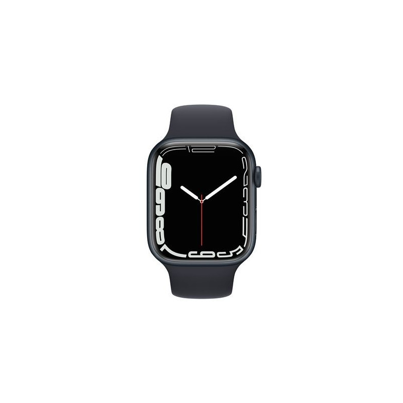 Apple Watch Series 7 GPS + Cellular, boîtier Aluminium Minuit 45mm avec Bracelet Sport Minuit