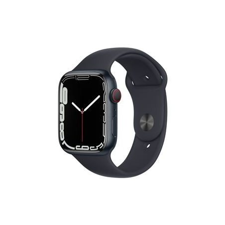 Apple Watch Series 7 GPS + Cellular, boîtier Aluminium Minuit 41mm avec Bracelet Sport Minuit
