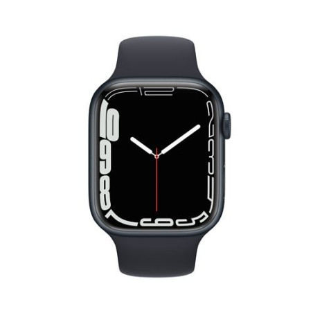 Apple Watch Series 7 GPS + Cellular, caja de aluminio de medianoche de 41 mm con correa deportiva de medianoche