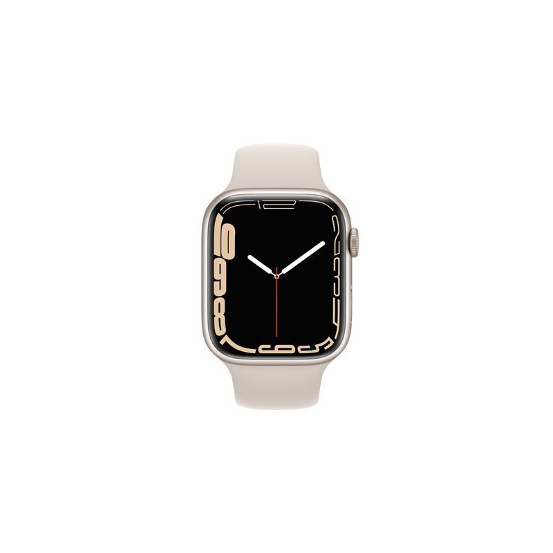Apple Watch Series 7 GPS + Cellular, 41mm Aluminum Starlight Case con correa deportiva Stellar Light Apple Watch Series 7 GPS + Cellular, 41mm Aluminum Starlight Case con correa deportiva Stellar Light