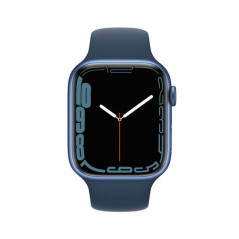 Apple Watch Series 7 GPS + Cellular, boîtier Aluminium Bleu 45mm avec Bracelet Sport Bleu Abysse