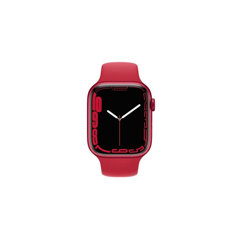 Apple Watch Series 7 GPS + Cellular, boîtier Aluminium (PRODUCT)RED 45mm avec Bracelet Sport (PRODUCT)RED