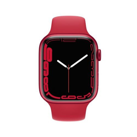 Apple Watch Series 7 GPS + Cellular, boîtier Aluminium (PRODUCT)RED 45mm avec Bracelet Sport (PRODUCT)RED