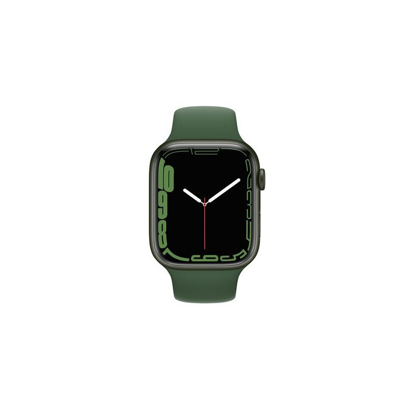 Apple Watch Series 7 GPS + Cellular, caja de aluminio verde de 45 mm con correa de trébol deportivo