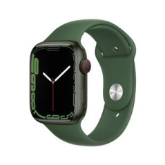 Apple Watch Series 7 GPS + Cellular, caja de aluminio verde de 45 mm con correa de trébol deportivo