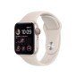 Apple Watch SE GPS + Cellular 2nd generation, estuche Starlight de aluminio de 40 mm con correa deportiva Stellar Light