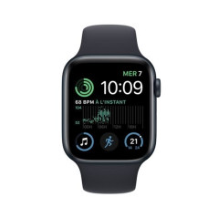 Apple Watch SE GPS + Cellular 2nd generation, caja de aluminio Midnight 44mm con correa deportiva Midnight