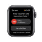 Apple Watch SE GPS, caja de aluminio gris espacial de 40 mm con correa deportiva negra