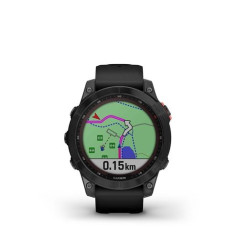 Garmin Fenix 7 Solar Gray avec bracelet silicone Noir