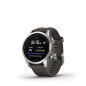Garmin Fenix 7S Plata con correa de silicona Gris