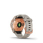 Garmin Fenix 7S Solar Rose Gold Correa de silicona Beige Arena Garmin Fenix 7S Solar Rose Gold Correa de silicona Beige Arena