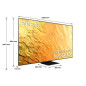 TV Samsung Neo QLED 75'' QE75QN800B 8K UHD Gris anthracite 2022 TV Samsung Neo QLED 75'' QE75QN800B 8K UHD Gris anthracite 2022