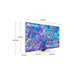 TV Samsung Neo QLED 75'' QE75QN85B 4K UHD Gris argent 2022 TV Samsung Neo QLED 75'' QE75QN85B 4K UHD Gris argent 2022