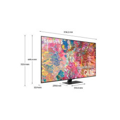 TV QLED Samsung QE50Q80BAT 50" 4K UHD Smart TV Argent Carbone