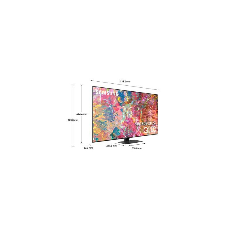 QLED TV Samsung QE50Q80BAT 50" 4K UHD Smart TV Silver Carbon QLED TV Samsung QE50Q80BAT 50" 4K UHD Smart TV Silver Carbon