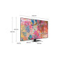 TV QLED Samsung QE50Q80BAT 50" 4K UHD Smart TV Argent Carbone TV QLED Samsung QE50Q80BAT 50" 4K UHD Smart TV Argent Carbone